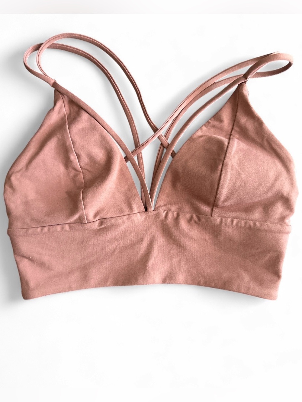lululemon athletica Strappy V-Neck Bralette - Dusty Rose